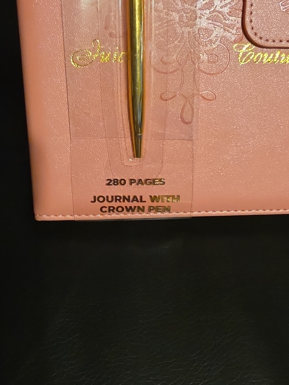 Juicy Couture Pink Journal with Gold Crown Pen - Picture 2 of 5